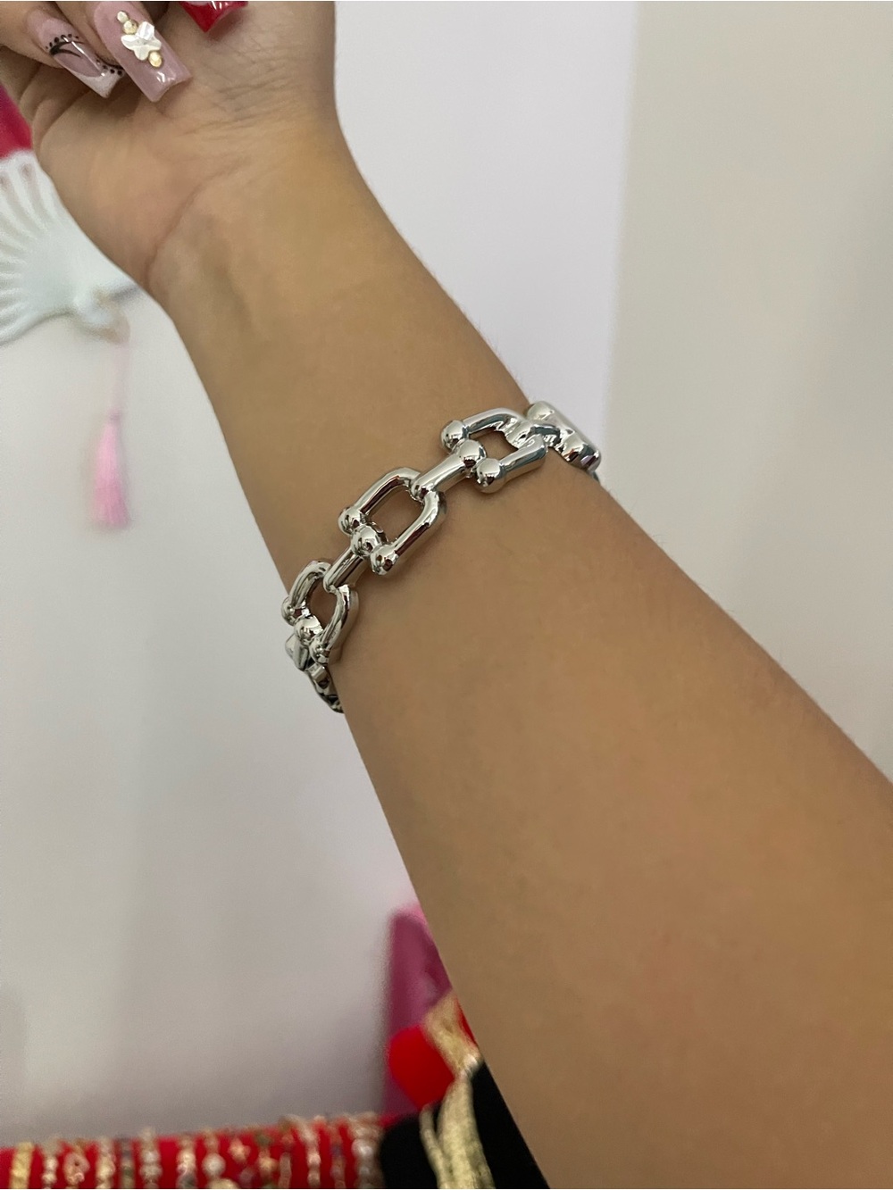 Silver Link Chain Bracelet - Women's Jewelry